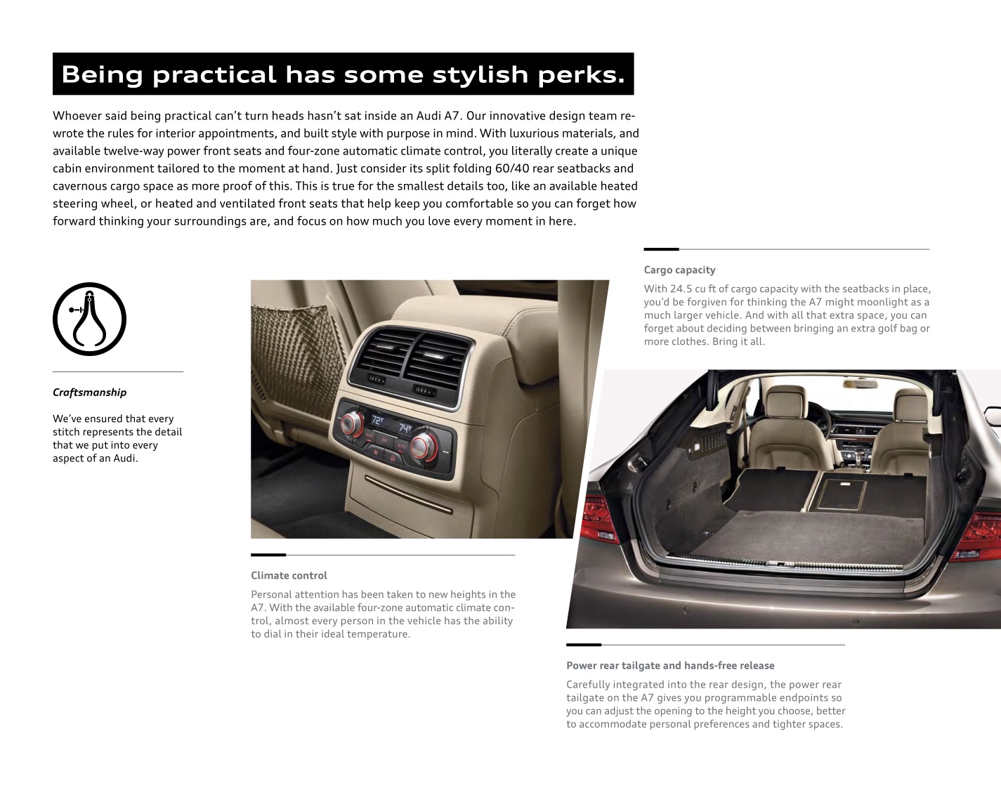 2014 Audi A7 Brochure Page 14